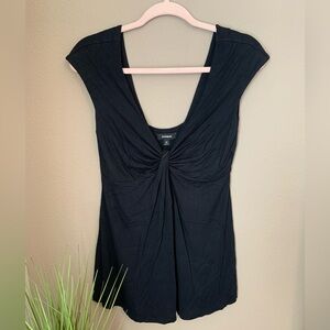 Express black cap sleeve blouse. Size M.